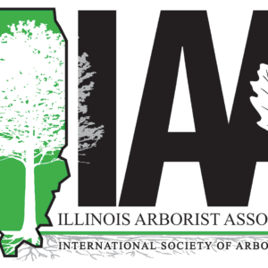 IAA emblem showing Illinois map and white tree