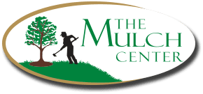 The Mulch Center logo with a tree and a man.
