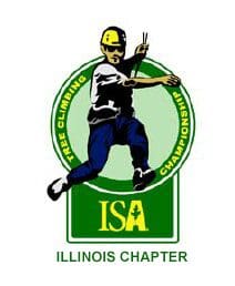 Tree climbing championship Illinois logo.